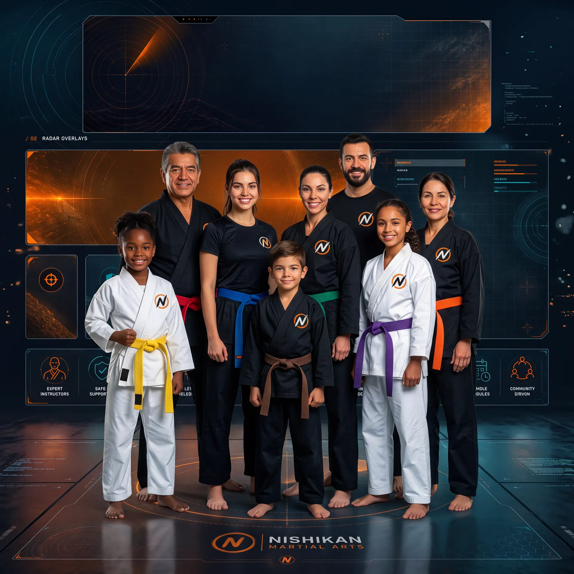 Illustration representing the Nishikan training community